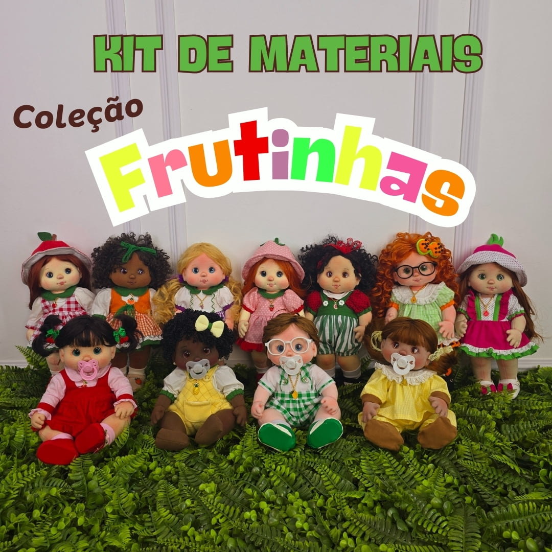 Kit de materiais Frutinhas ( Selecionar modelo)