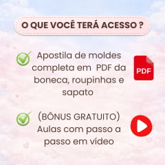 Boneca quem me quer anos 80 apostila de moldes PDF