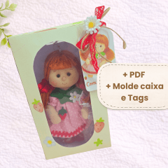 Moranguinho Chaveiro + caixa /Apostila digital de moldes 