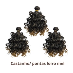 Cabelo ondulado 3 unidades
