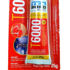 Cola T6000 (25 gr ) para colar imã chupeta magnética 