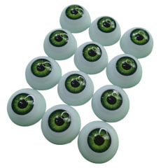 6 PARES Olhos verdes acrílico modelo 2