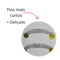 Cílios para boneca inferior