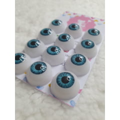 6 Pares olhos acrílico Azul     selecionar tamanho 