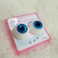 Olhos realistas azul safira 22mm. Cores exclusivas e raras 